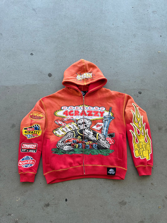 4CRAZZY Casino Zip Jacket