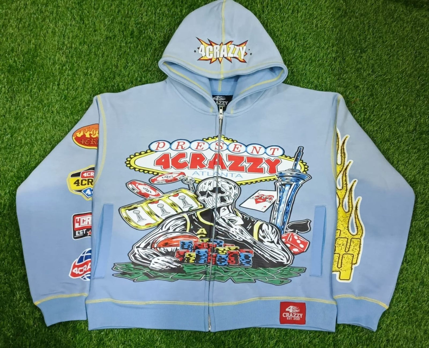 4CRAZZY Casino Zip Jacket