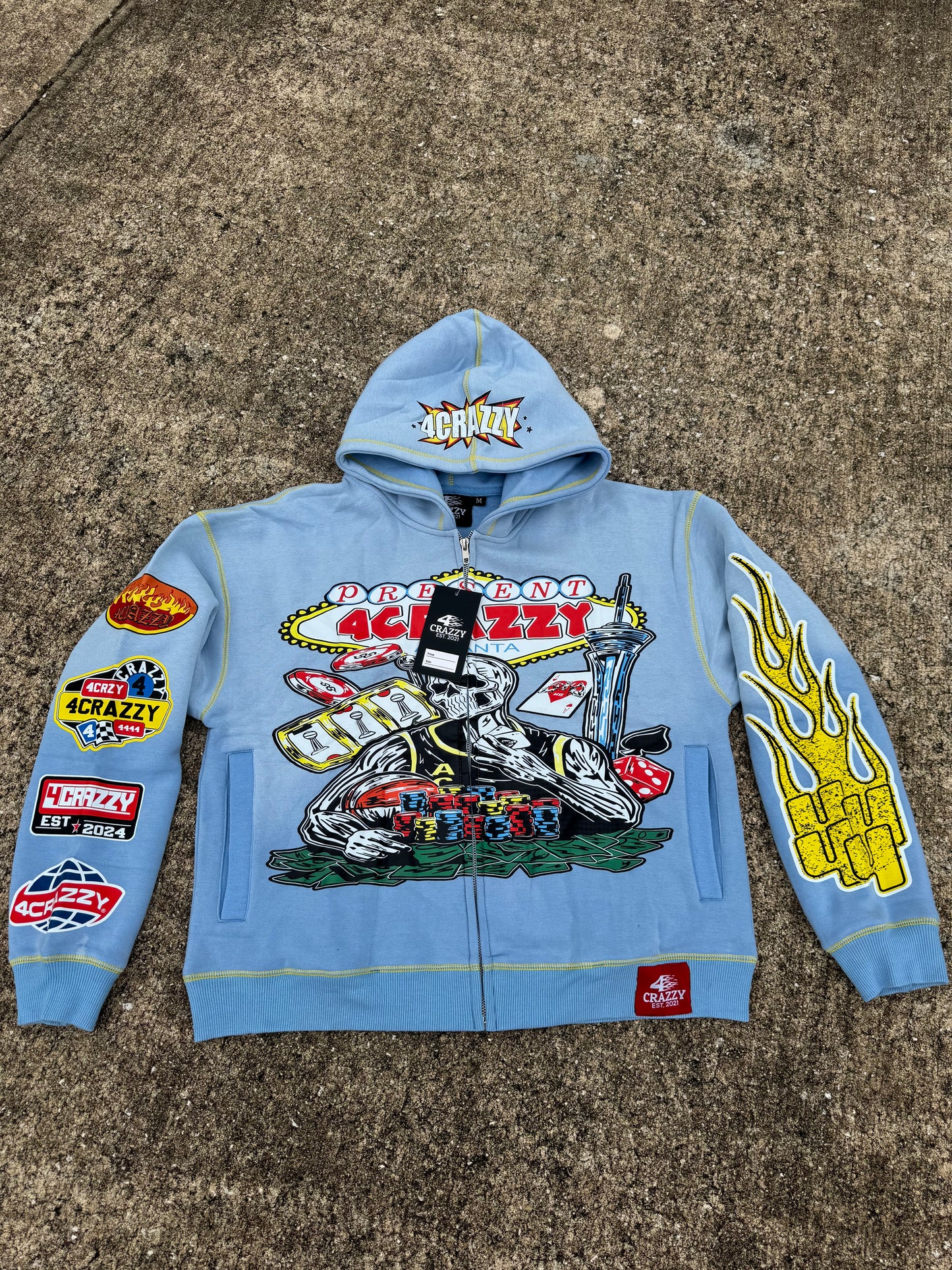 4CRAZZY Casino Zip Jacket